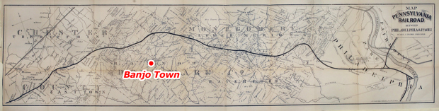 PRR map, 1874